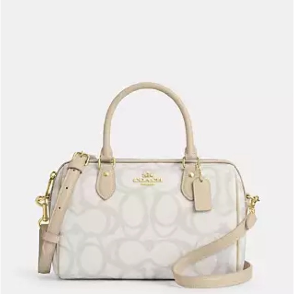 Coach Rowan Satchel Bag In Signature Canvas - Picture 1 of 6
